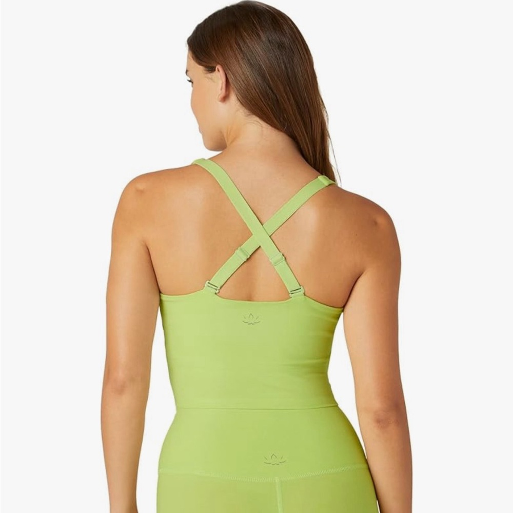 NWT Beyond Yoga Women's Spacedye Always On Active Cropped Tank XS Built in Bra